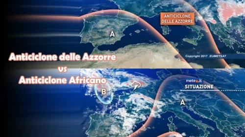 Anticiclone significa bel tempo, ma a volte fa caldo a volte più fresco. Perchè?